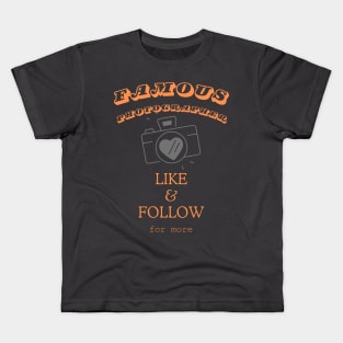 Famous Photographer Kids T-Shirt